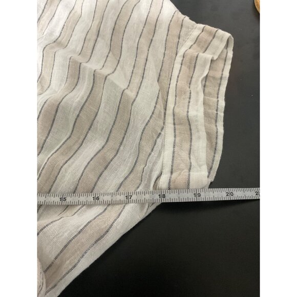 RAILS Zuri Costa Stripe Linen Blend Belted Dress Beige size Small - Picture 6 of 10